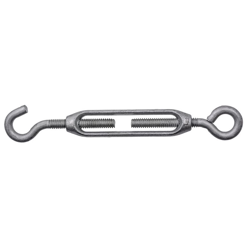 Everbilt 61/2in Eye/Hook Turnbuckle, Galvanized 1pc The Home
