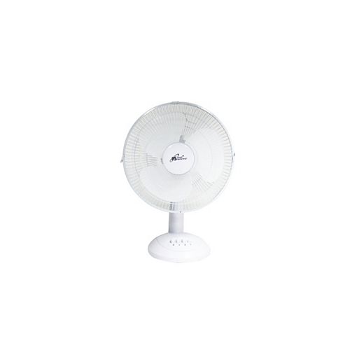 12 Inch Desk Fan - White