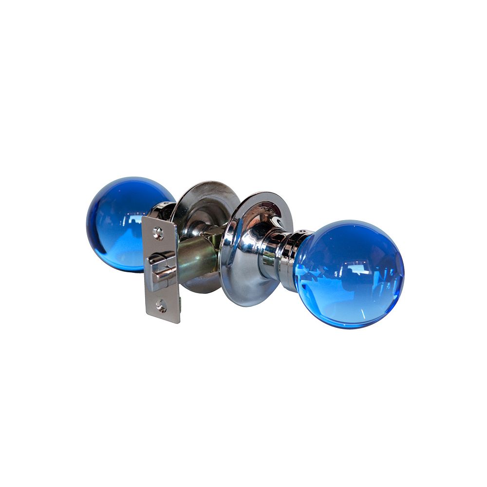 Krystal Touch Sapphire Chrome Passive LED Door Knob The Home Depot Canada