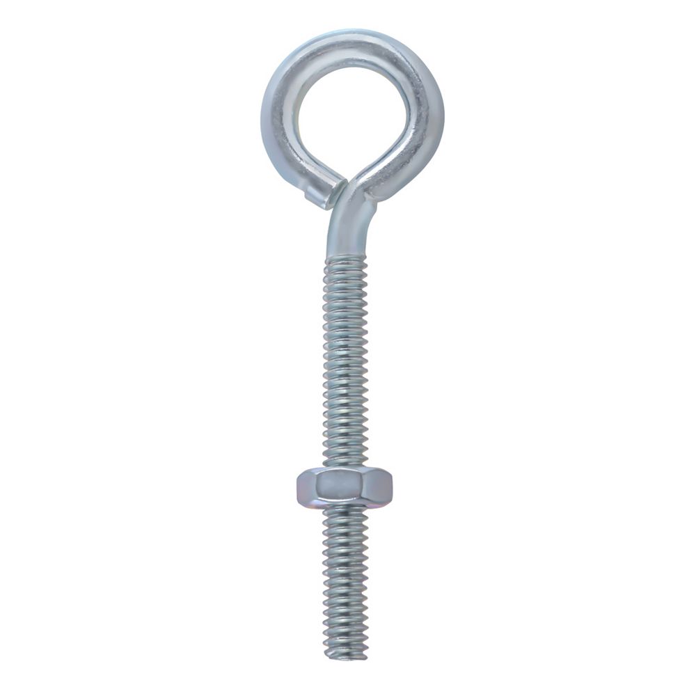 Everbilt 3/16 x 21/2inch Eye Bolt with Hex Nut in Zinc 1pc The