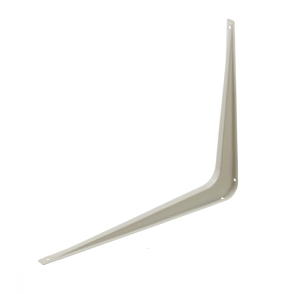 Everbilt 12 Inch X14 Inch White Shelf Bracket The Home Depot Canada