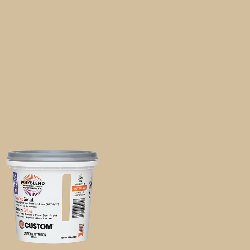 Custom Building Products 122 Linen NonSanded Grout 1 Lb. The Home