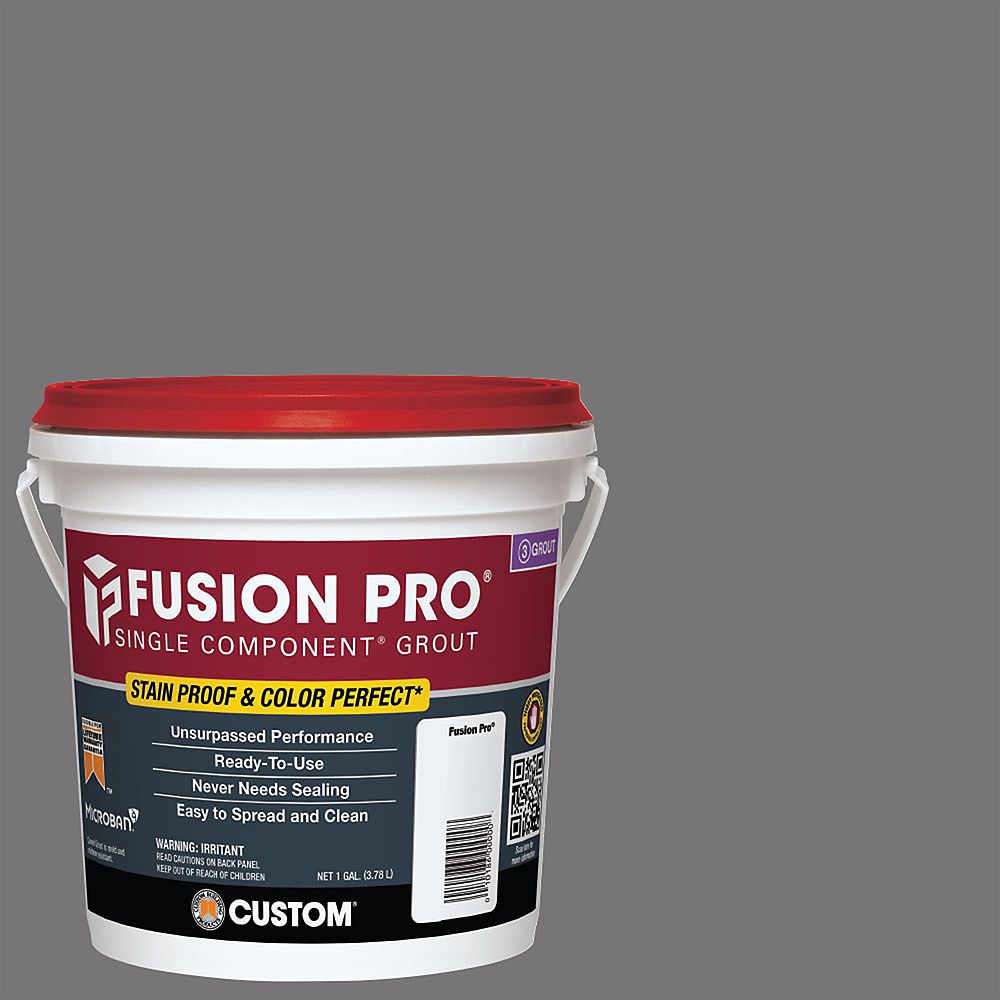 Custom Building Products 19 Pewter Fusion PRO 1 Gal