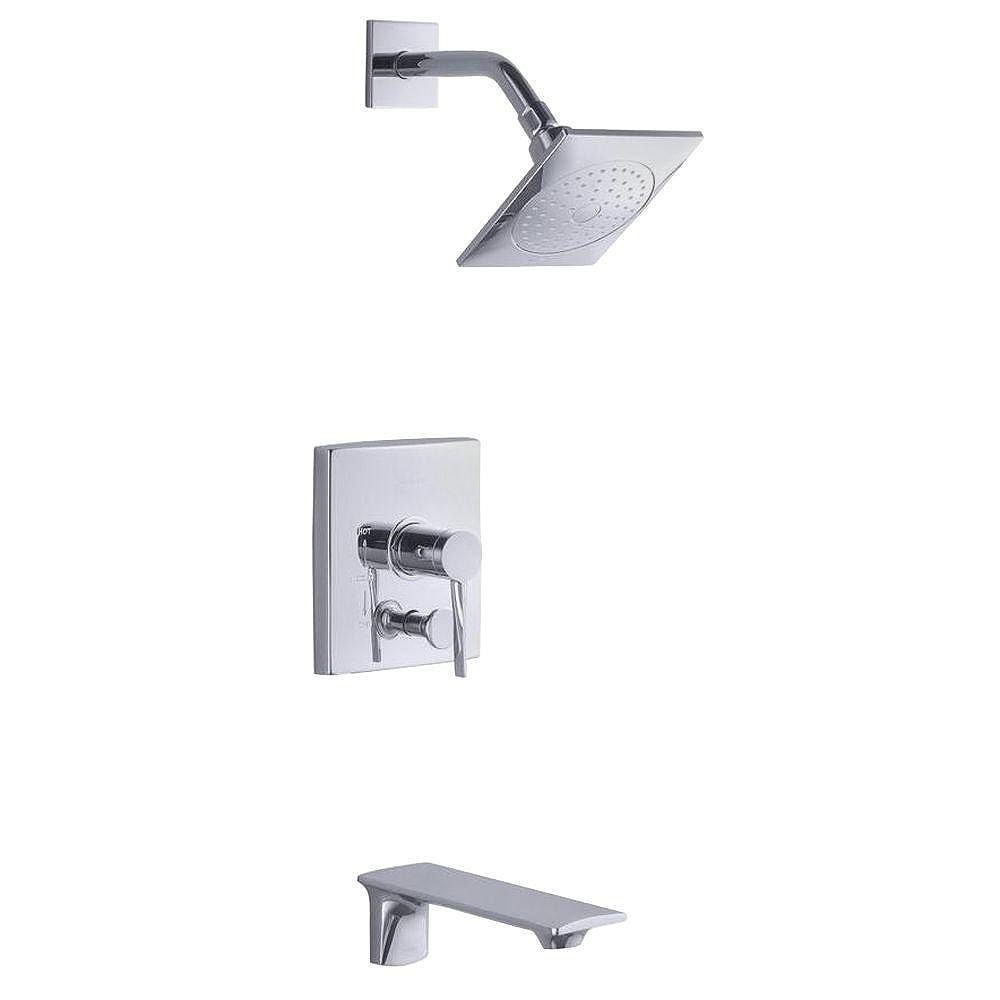 KOHLER Stance(r) RiteTemp(r) bath and shower trim set with pushbutton