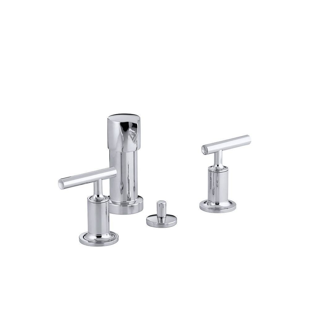 KOHLER Purist Bidet Faucet with Vertical Spray and Lever Handles The