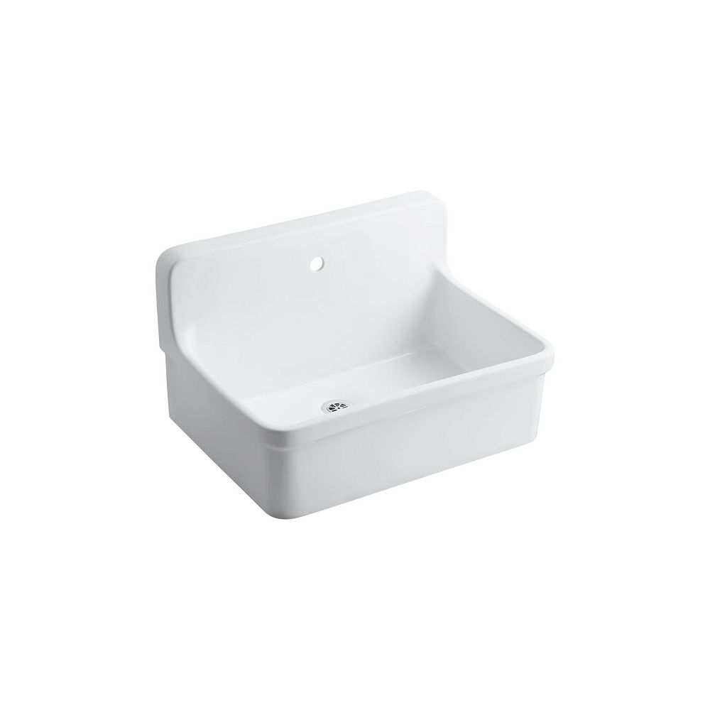 KOHLER Gilford ScrubUp/Plaster Sink With SingleHole Faucet Drilling
