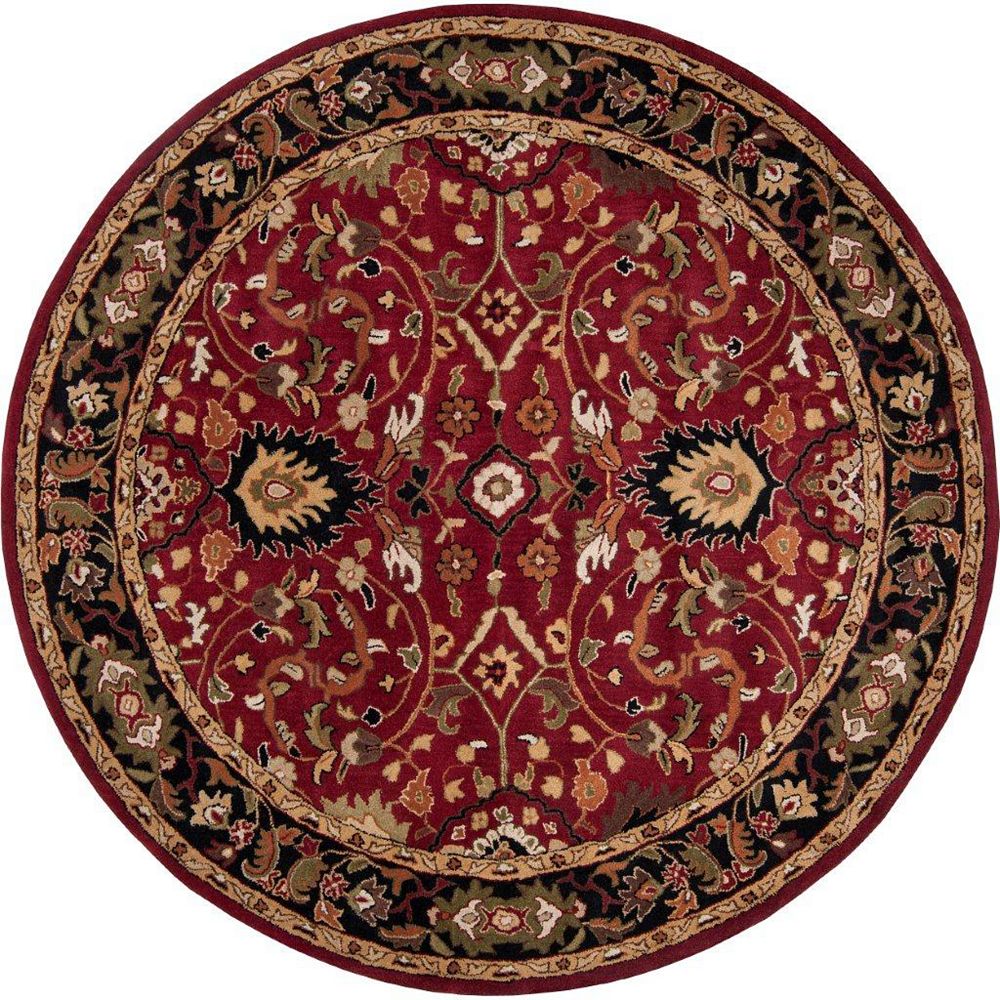 Artistic Weavers Calistoga Red 4 ft. x 4 ft. Indoor Traditional Round ...