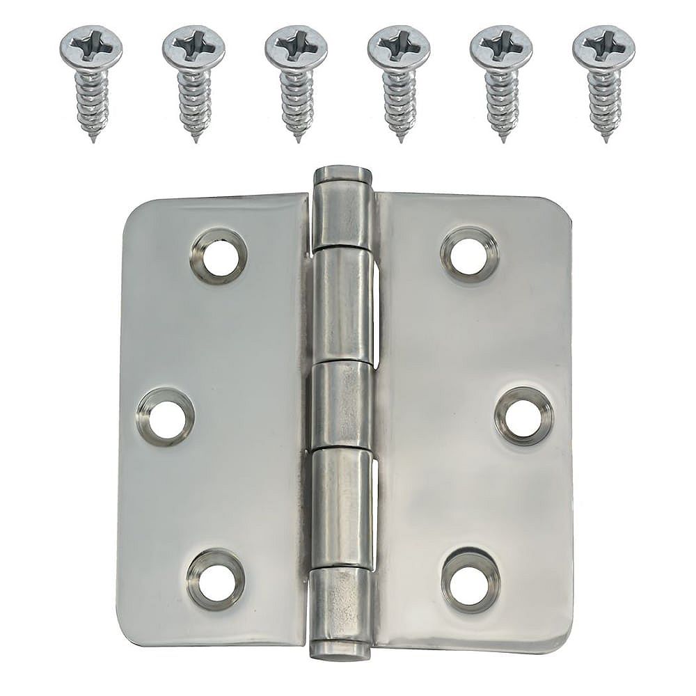 Everbilt 3inch Stainless 1/4rd Door Hinge The Home