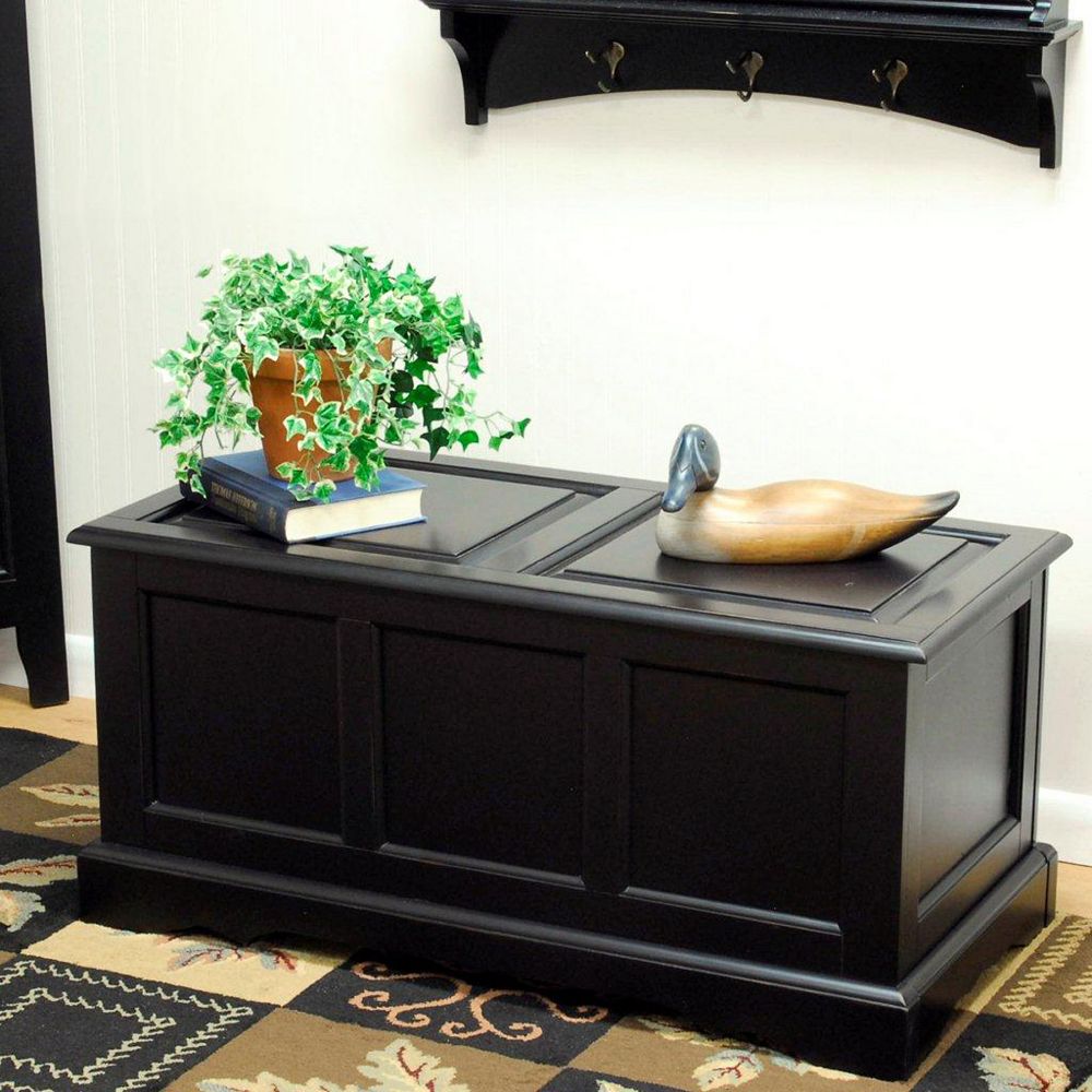 Carolina Cottage Antique Black Camden Blanket Chest The Home Depot Canada