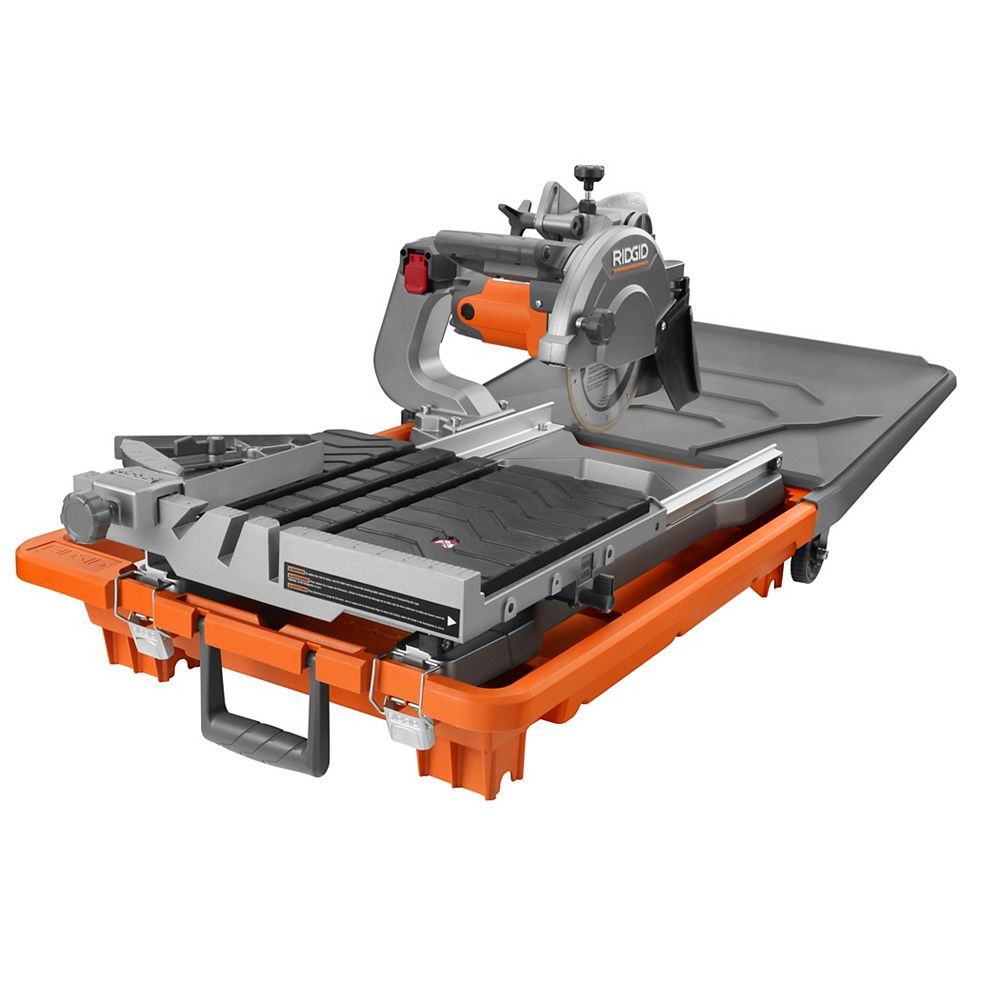 Ridgid 8 In Jobsite Wet Tile Saw The Home Depot Canada