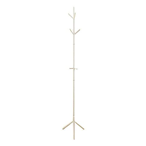 Monarch Specialties 69-inch H Contemporary Wood Coat Rack in White