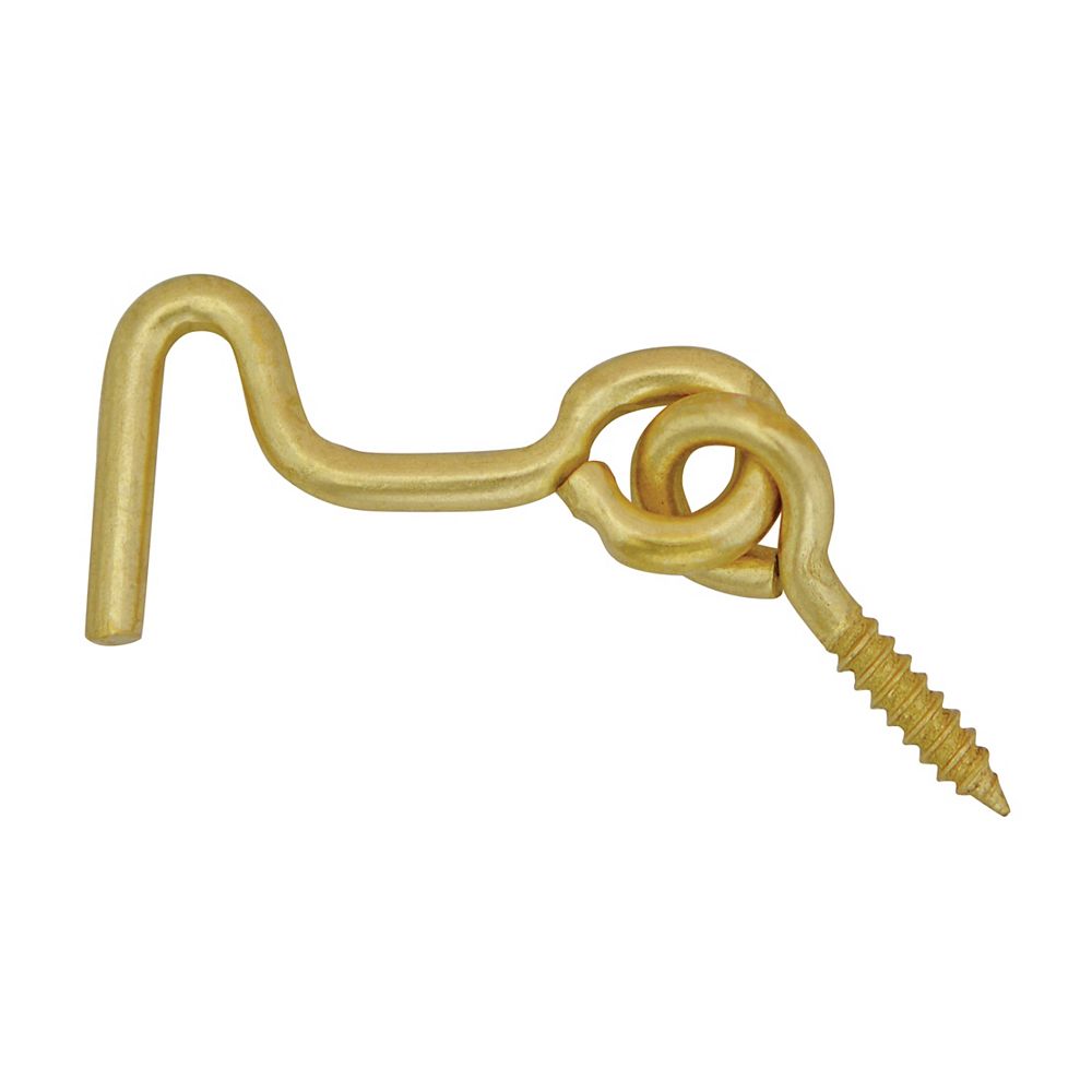 Everbilt 1 Inch Brass Gate Hook & Eye (2Pack) The Home Depot Canada