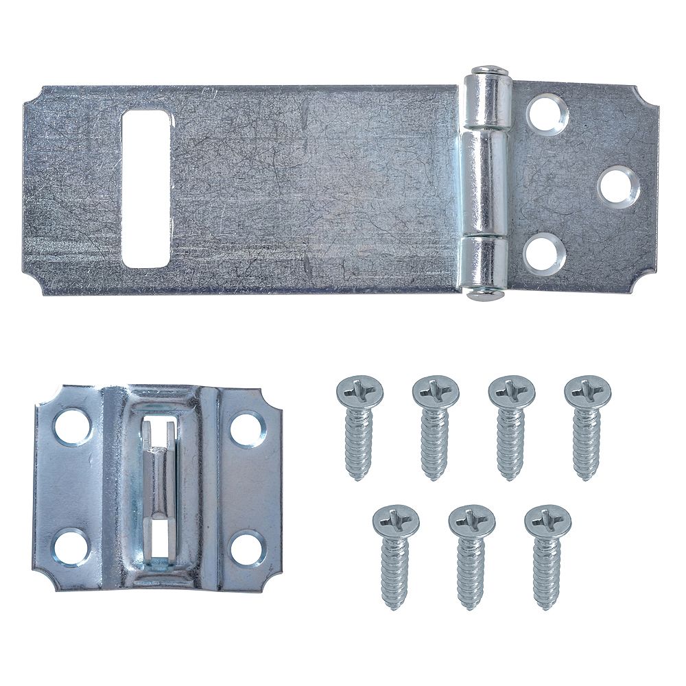 Everbilt 3-1/2-Inch Zinc Plated Hasp with Adjustable Stop - 1pk | The ...