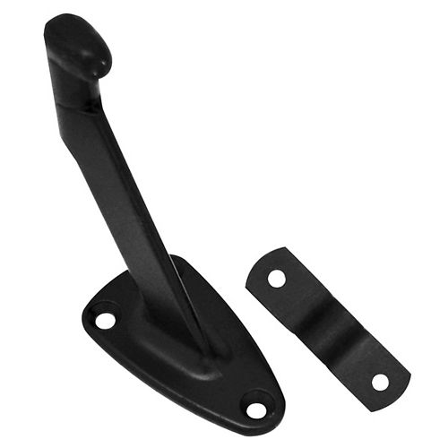 Long Handrail Bracket, Black, 1pc