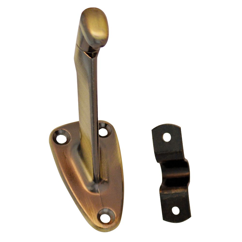 Everbilt Long Antique Brass Handrail Bracket The Home Depot Canada