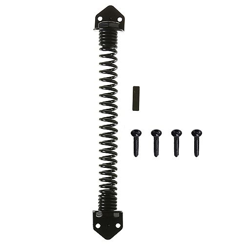 11-Inch Gate Spring in Black - 1pk