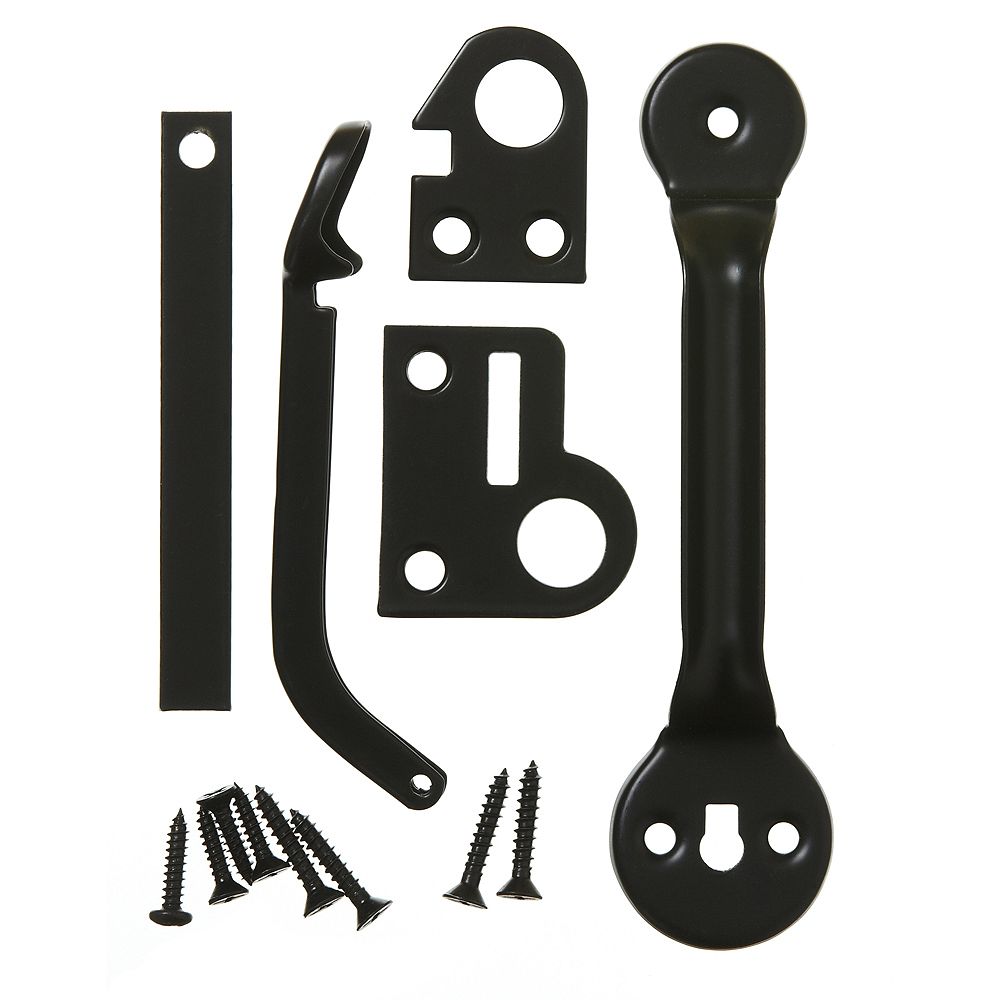 Everbilt 53/4Inch Thumb Latch in Black 1pk The Home Depot Canada