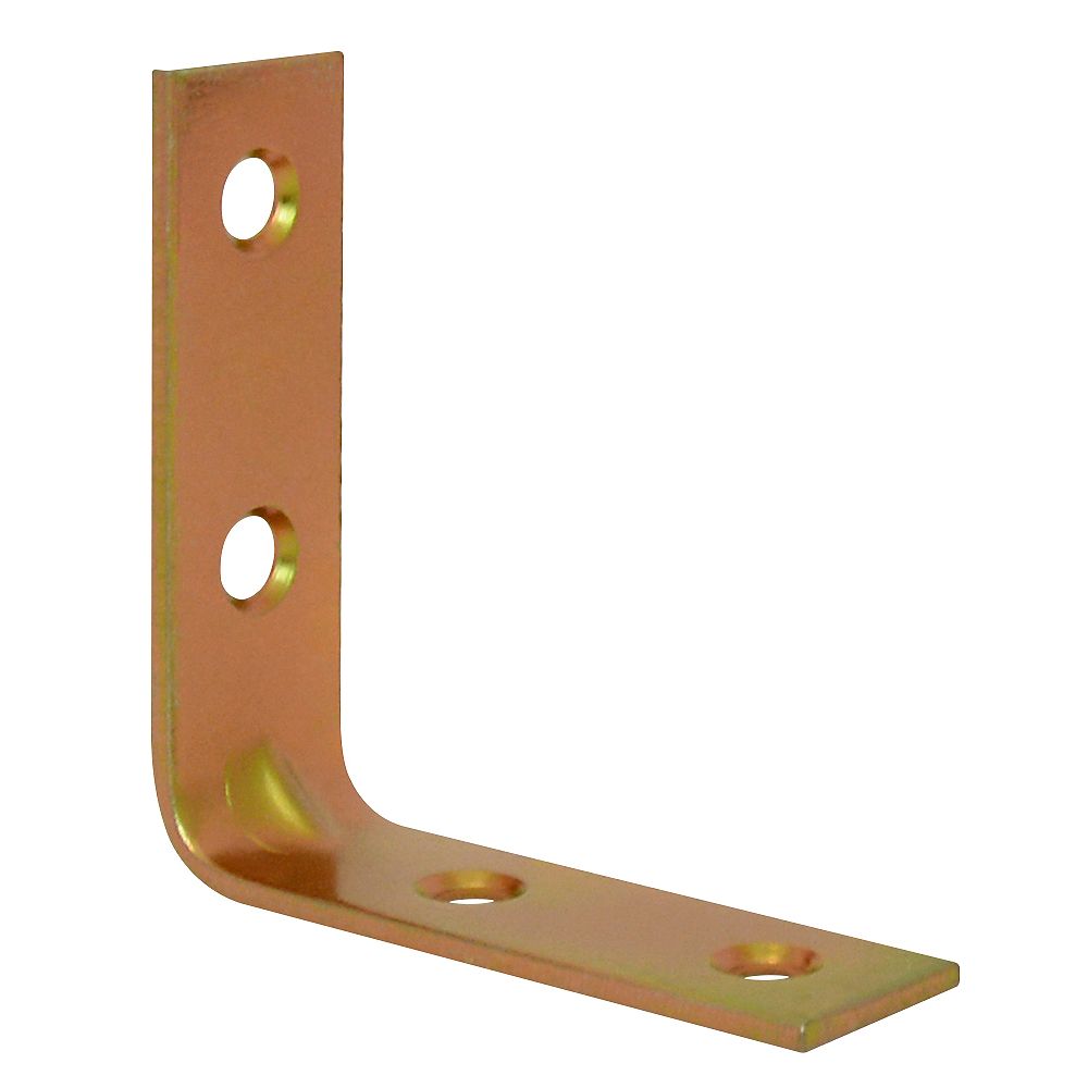Everbilt 2 Inch Brass Corner Brace (4Pack) The Home Depot Canada