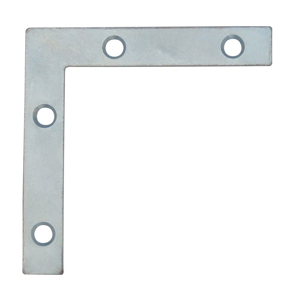 Everbilt 3 Inch Zinc Flat Corner Brace (4Pack) The Home Depot Canada