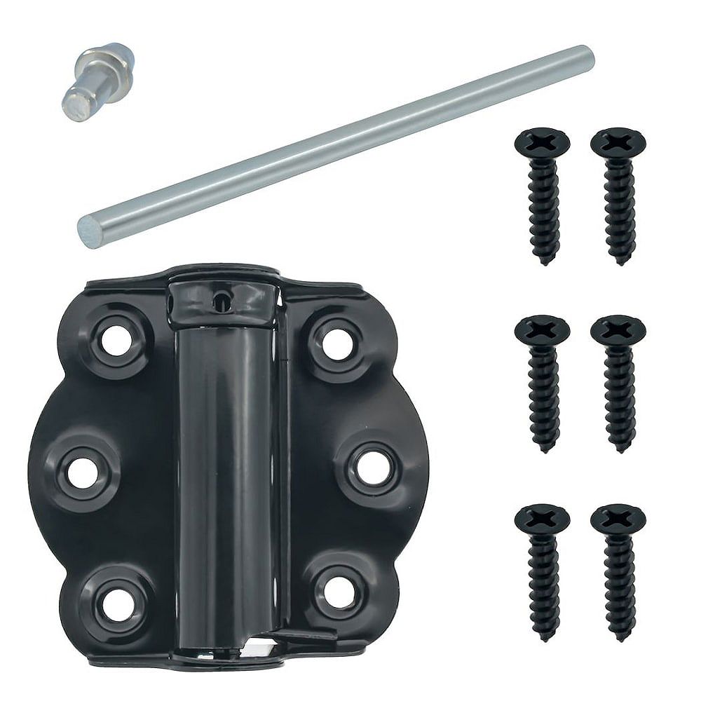 Everbilt 23/4inch Black Full Surface Spring Hinge The Home Depot Canada