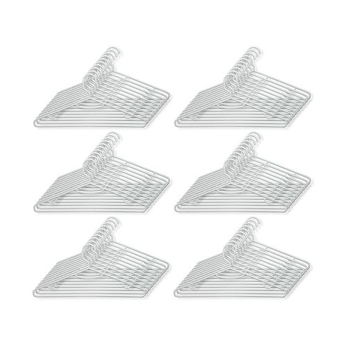 Recycled Plastic Tubular Hangers in White (60-Pack)