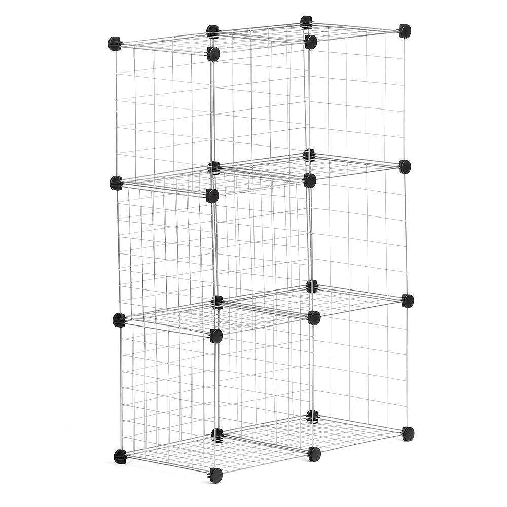 Honey Can Do Modular Mesh Storage Cube, Wire Cube Shelving Home Depot