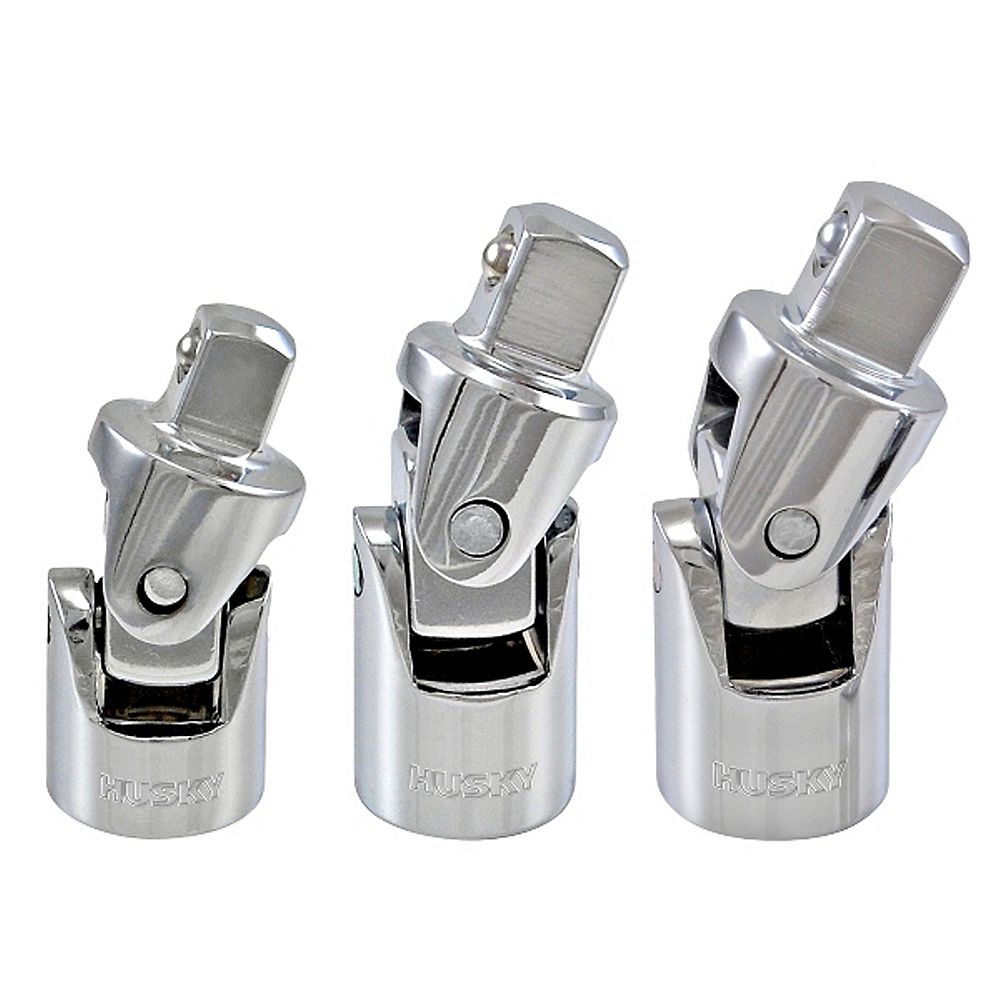 Husky 1/4, 3/8 and 1/2inch Universal Joint Set (3Piece) The Home Depot Canada