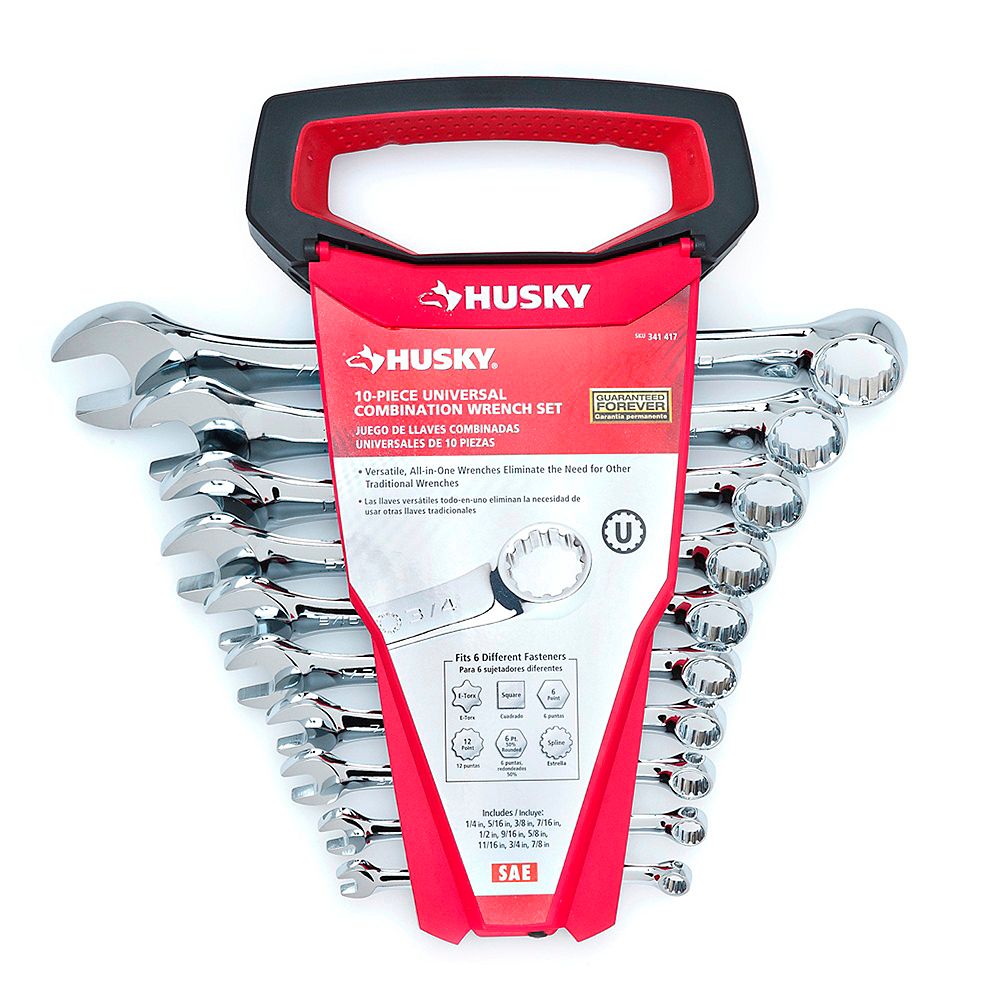 Husky SAE Universal Combination Wrench Set (10Piece) The Home Depot Canada