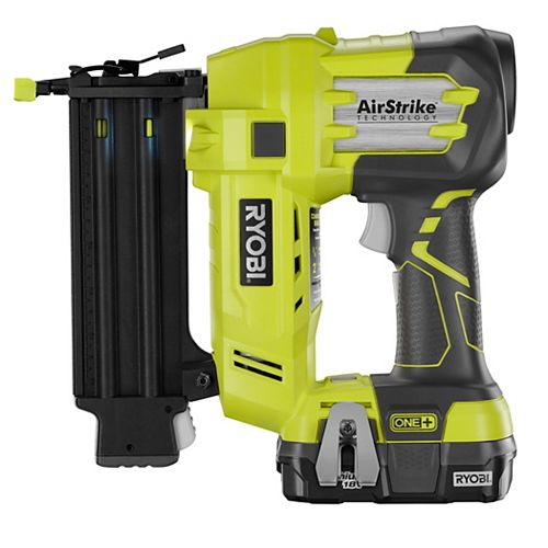 18V ONE+ Cordless AirStrike 18-Gauge Brad Nailer Kit with 1.3Ah Battery & Charger