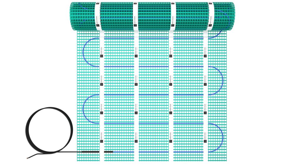 WarmlyYours Tempzone Floor Heating Easy Mat 2'x10' (Covers 20 Sq. Ft