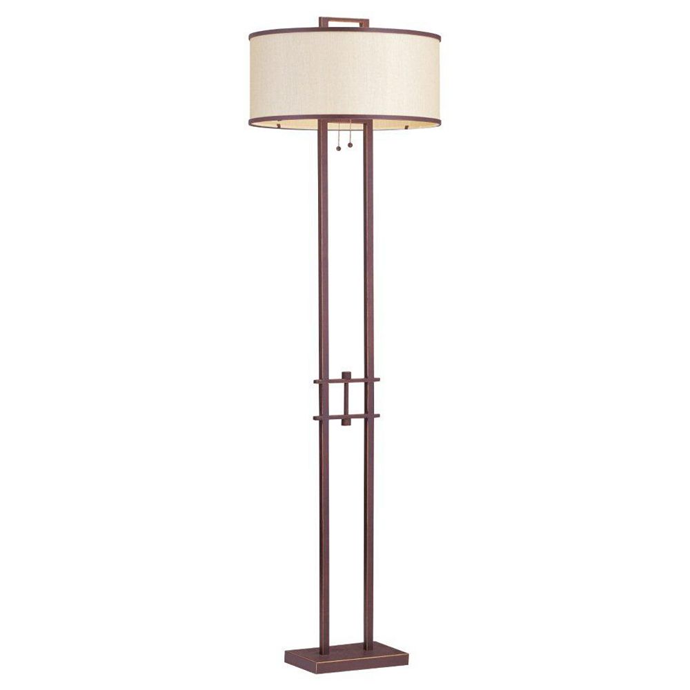 Illumine Providence 62 in. Bronze Incandescent Floor Lamp The Home