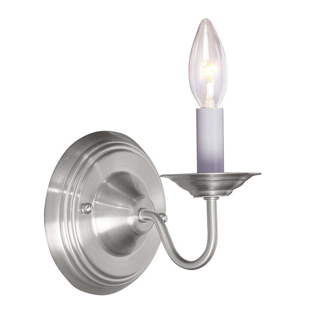 Illumine Providence 1 Light Brushed Nickel Incandescent Wall Sconce