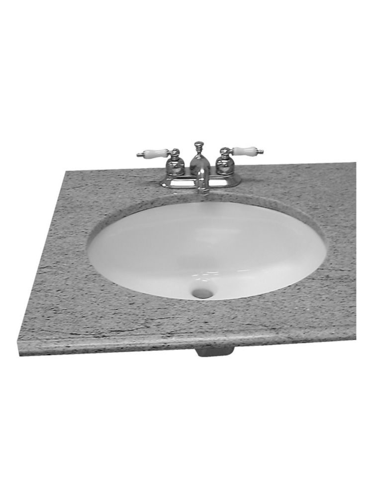 Ceralux San Lorenzo Large Oval Undermount Bathroom Sink The Home