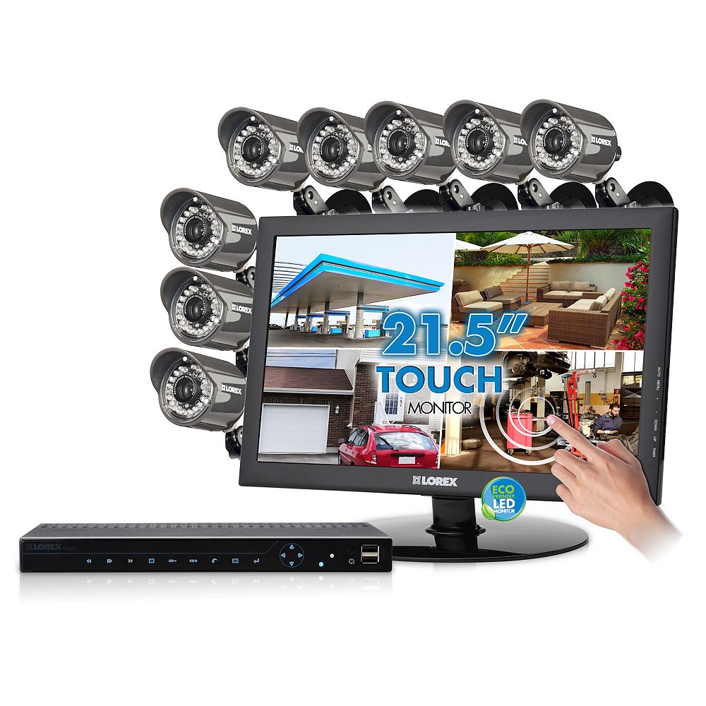 LOREX LH3381001C8T22B Complete security camera system with outdoor