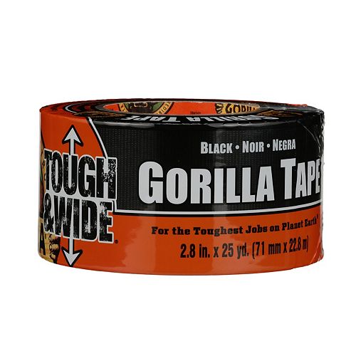 Gorilla Gorilla Tough and Wide Black Tape 25YD