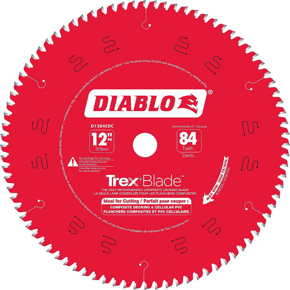 Diablo TrexBlade 12-inch x 84 Tooth Carbide Tipped Mitre Saw Blade for