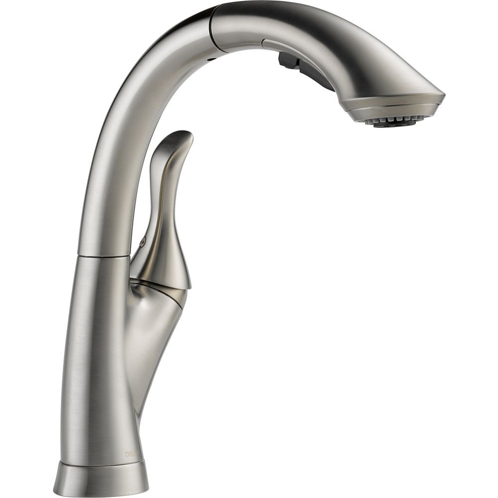Linden single handle pullout kitchen faucet