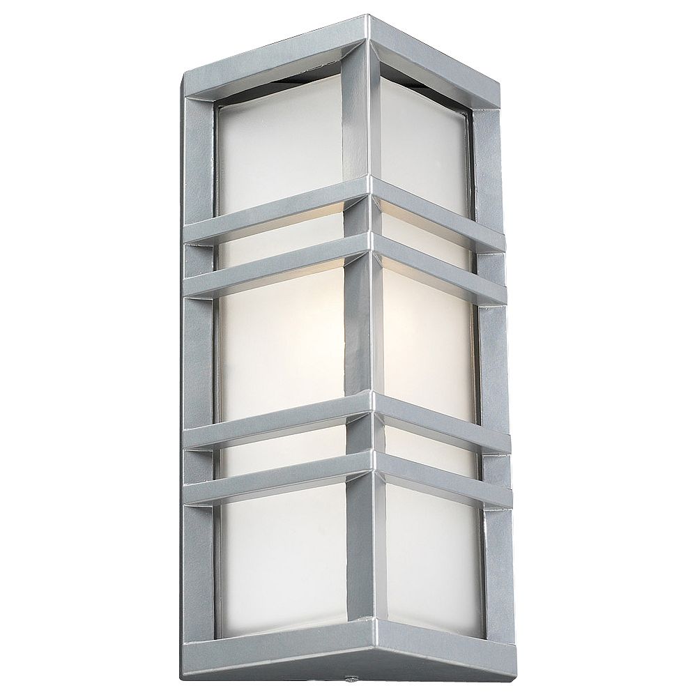 Contemporary Beauty 1 Light Outdoor Wall Sconce with Frost Glass and