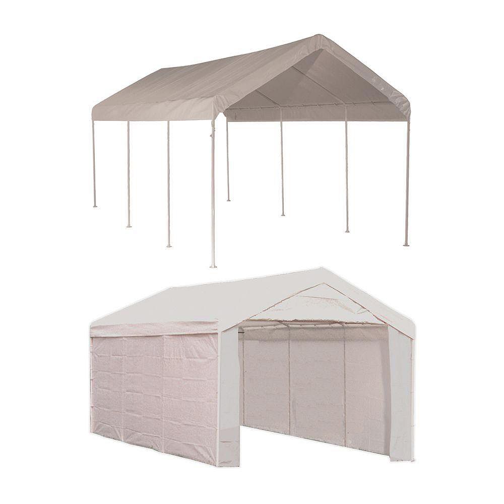 Shelterlogic 10 Ft X 20 Ft Canopy In White The Home Depot Canada