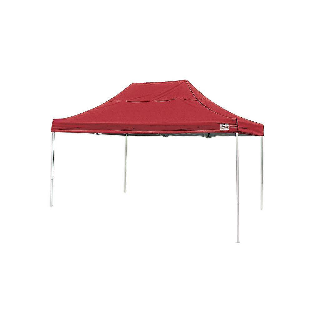 ShelterLogic Pop-Up Canopy HD - Straight Leg 10 x 15 ft. Red | The Home ...