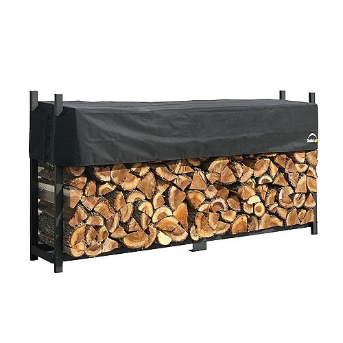 8 ft. Ultra Duty Firewood Rack in a Box with Cover