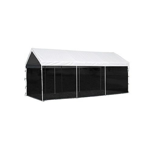 Max AP 10 ft. x 20 ft. Screen House Enclosure Kit with Woven Screen in Black