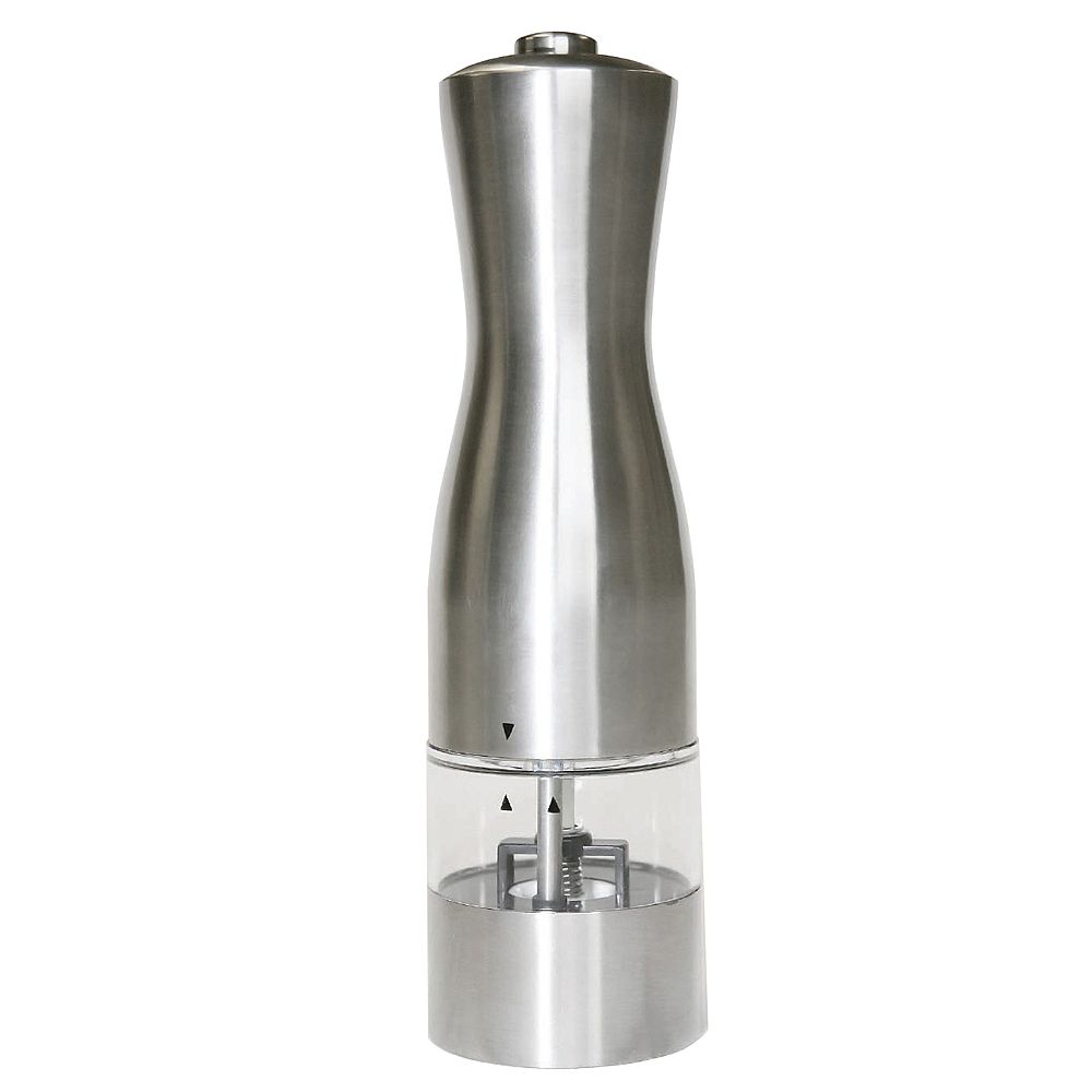 Itouchless Ez Hold Electronic Stainless Steel Salt Or Pepper Mill 