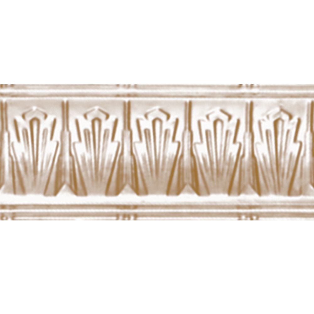 Shanko Brass Plated Steel Cornice 4 Inches Projection x 4 Inches Deep x ...