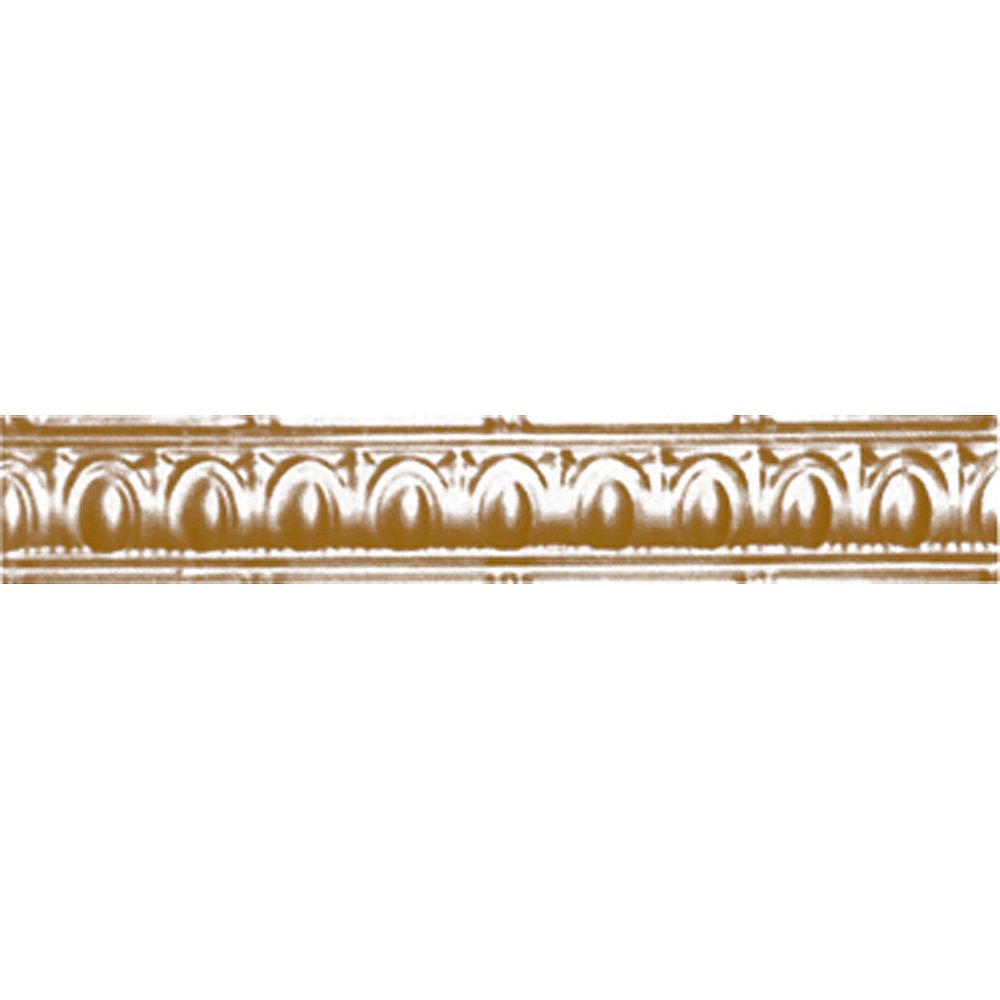 Shanko Brass Plated Steel Cornice 3.5 Inches Projection x 3.5 Inches ...