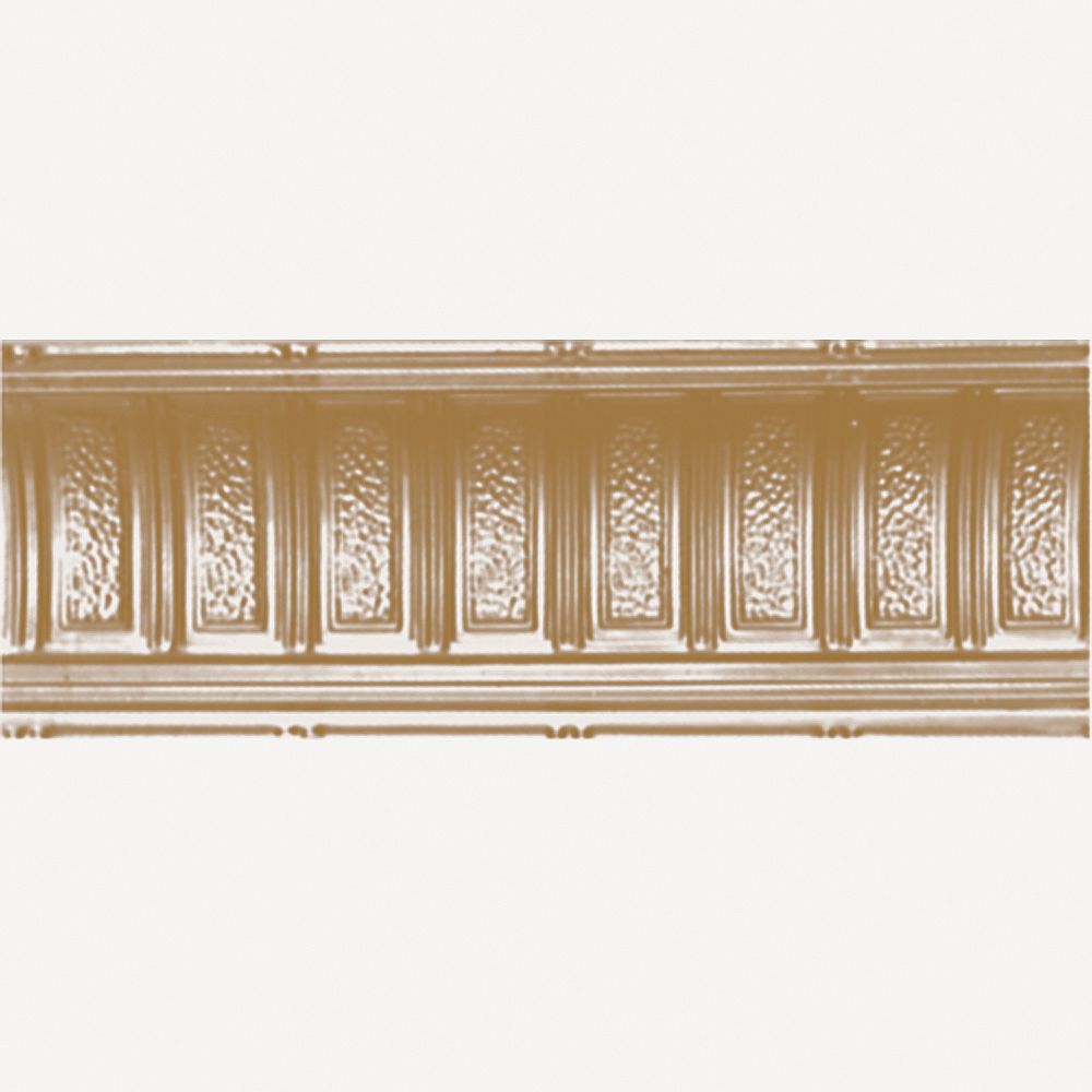 Shanko Brass Plated Steel Cornice 6 Inches Projection x 6 Inches Deep x ...