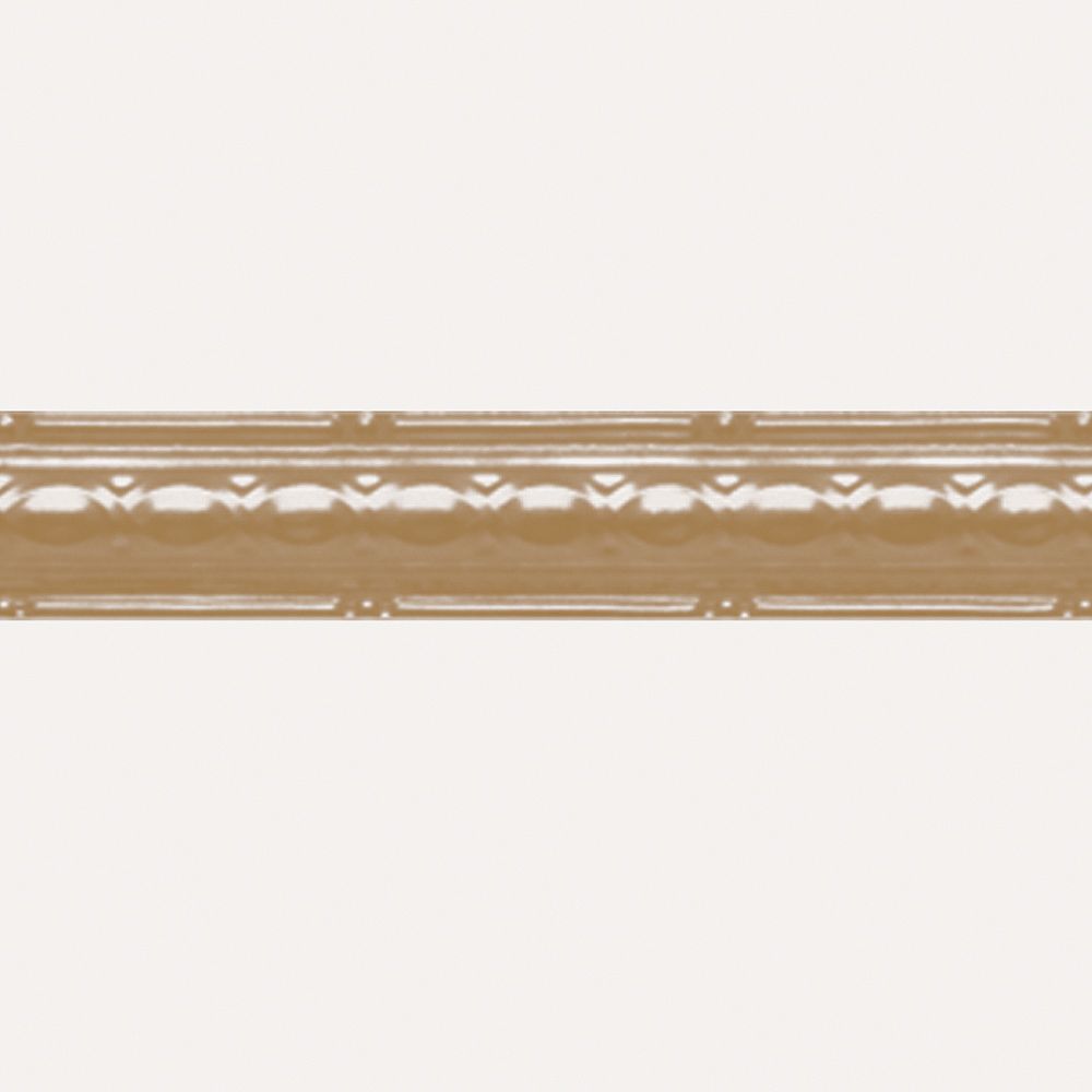 Shanko Brass Plated Steel Cornice 2.5 Inches x 4 Feet Long | The Home ...