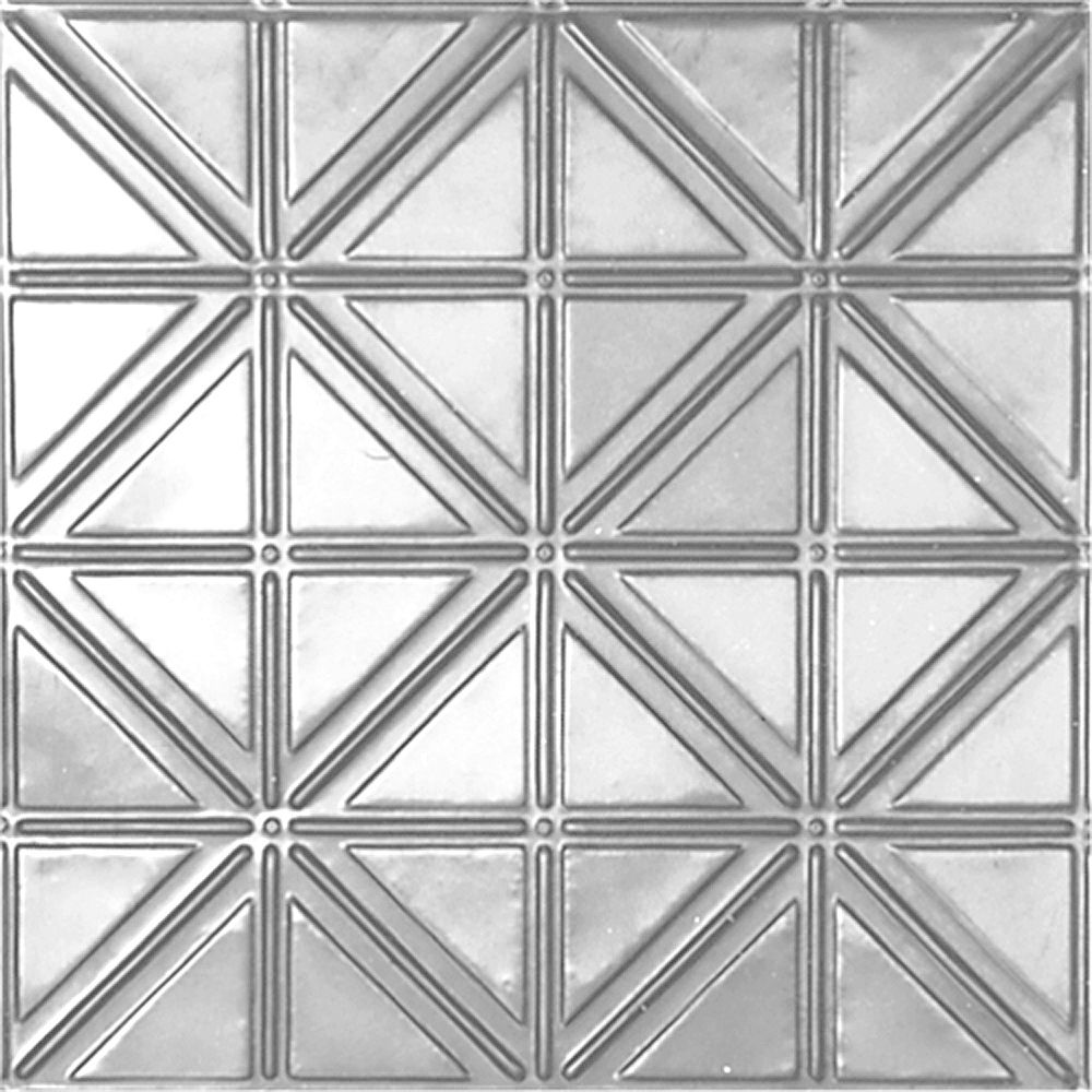 Shanko 2 Feet x 4 Feet Lacquer Finish Steel Nail-Up Ceiling Tile Design ...