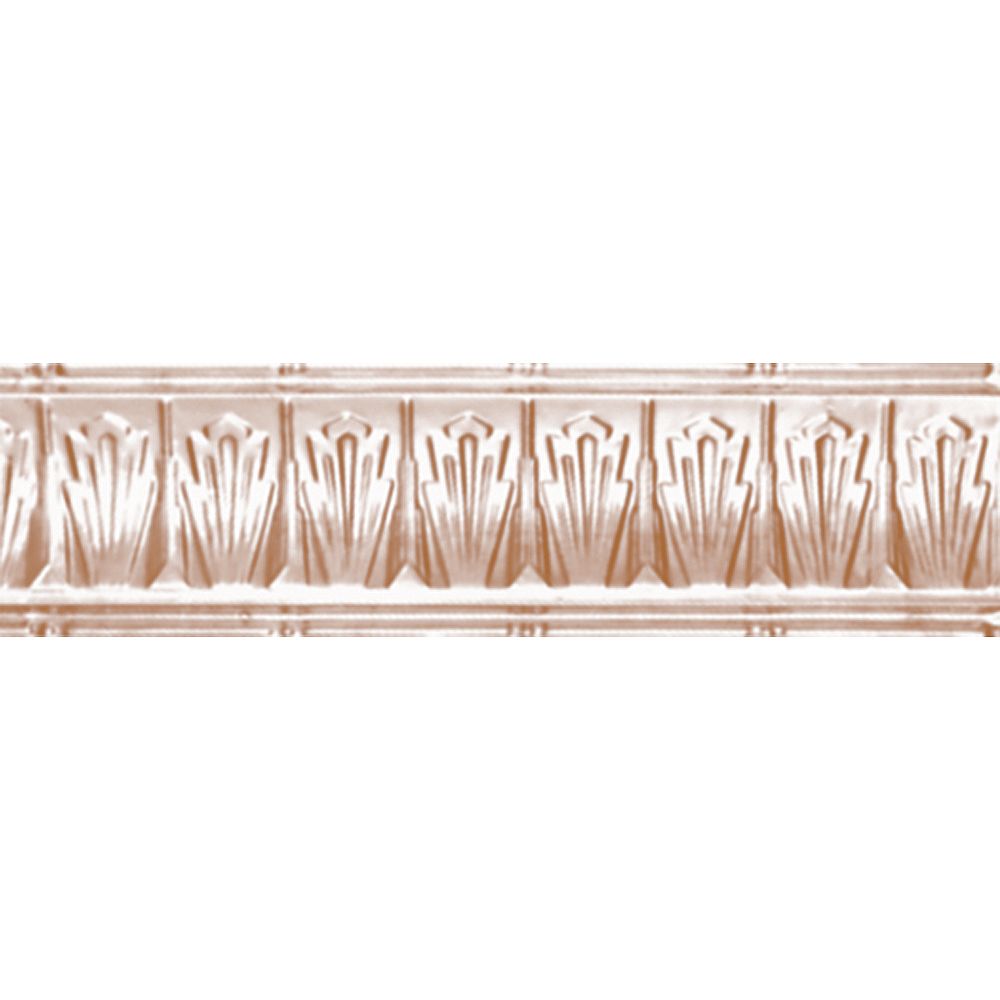 Shanko Copper Plated Steel Cornice 2 5 Inches Projection X 2 5 Inches Deep X 4 Feet Lo The Home Depot Canada