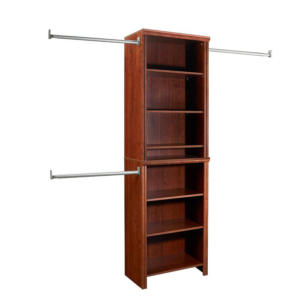 ClosetMaid Impressions 5 ft. to 10 ft. W Closet Kit in Dark Cherry